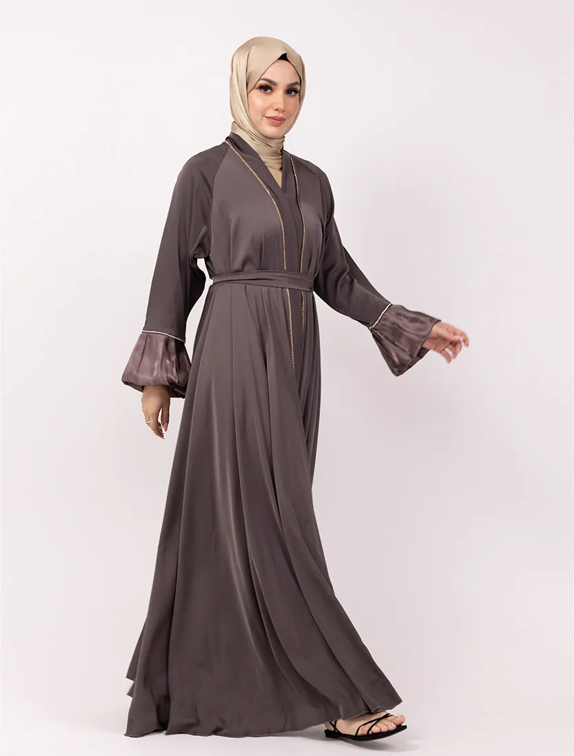 Mauve Regal Charm Abaya